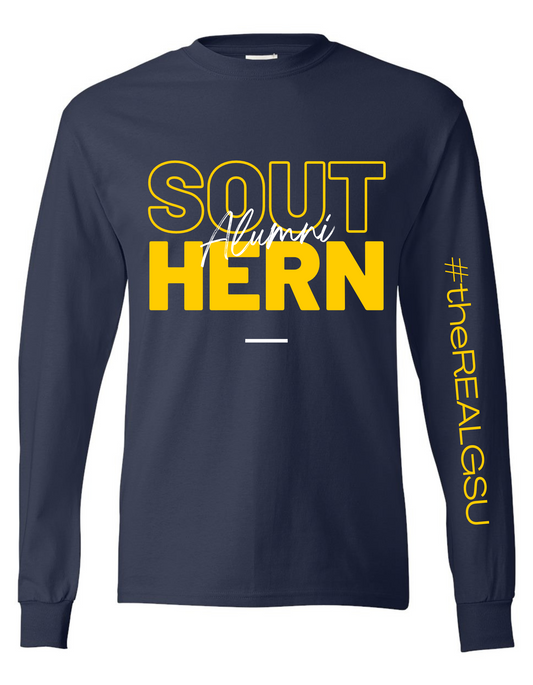 Southern Alumni Long Sleeve Tee - Blue