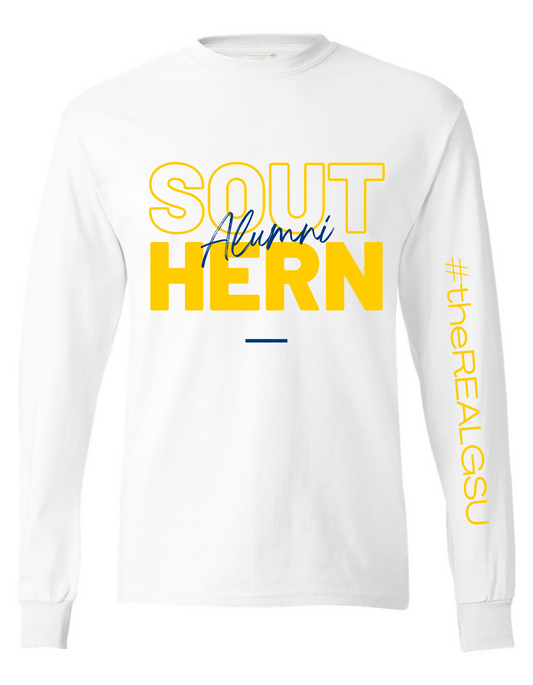 Southern Alumni Long Sleeve Tee - White